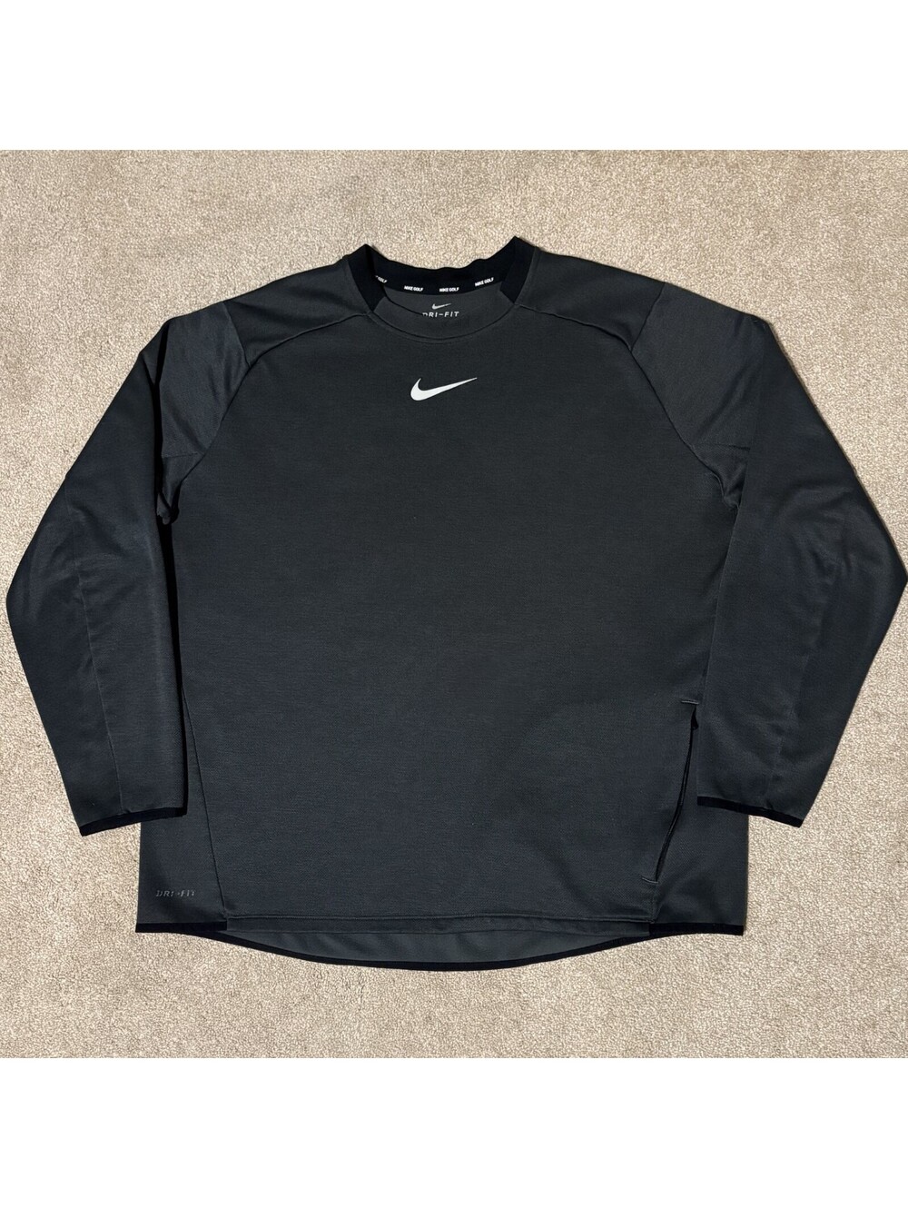 Nike Golf Dri-FIT Sweatshirt Mens 2XL XXL Gray Crew Neck Pullover Long Sleeve